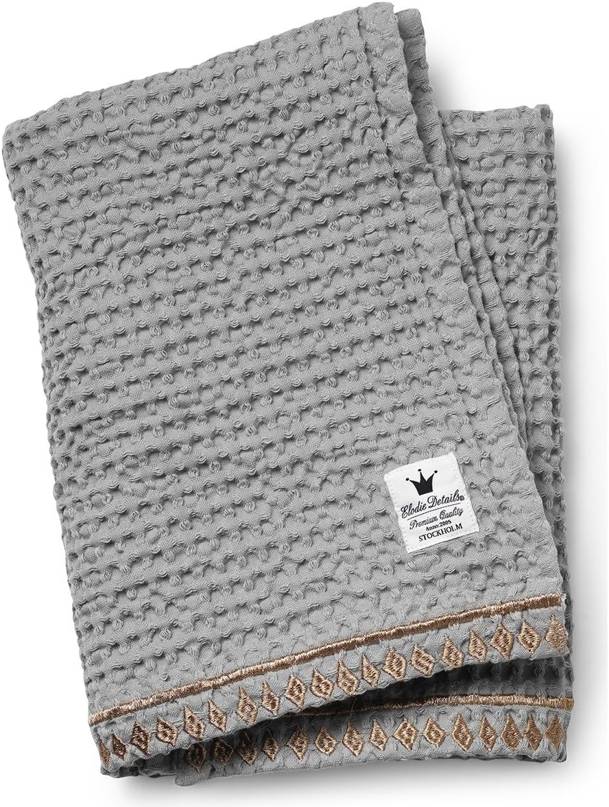 Elodie Details Organic Waffle Blanket (Gilded Grey)