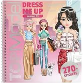 Depesche 13832 TOPModel Dress Me Up Sticker Book Shopping Tour with 24 Pages Model Motifs to Design Yourself Includes 11 Sticker Sheets