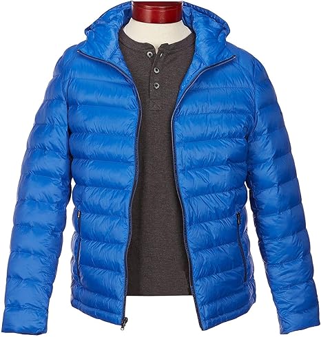 michael kors men's hooded puffer jacket