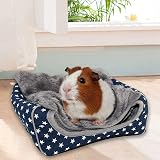 RANYPET Guinea Pig Bed Cave Cozy Hideout Large 26x26x28 cm Blue view 6