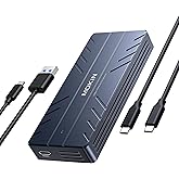 40Gbps M.2 NVMe Enclosure with Cooling Fan,Thunderbolt SSD Enclosure for M1 Pro/Max Mac,MOKiN Aluminum M.2 Enclosure Support M/B+M Key Size 2280/2260/2242 Compatible with Thunderbolt 3/4/USB4/3.2/3.1