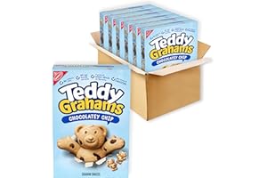 Teddy Grahams Chocolatey Chip Graham Snacks, 6 - 10 oz Boxes