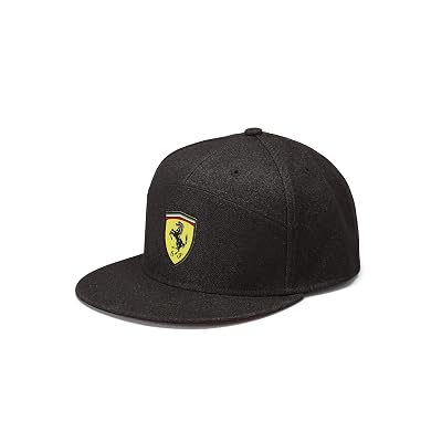 Scuderia Ferrari Flat Brim Cap Black