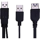 StyEAST SC321 USB3.0 Y cable 2.62ft A female to dual A male cable for external USB peripheral