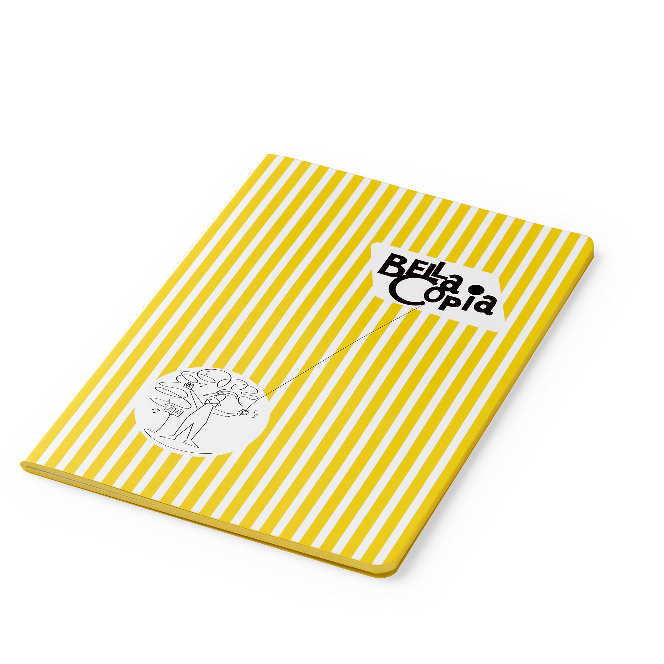 PdiPigna - BELLA COPIA Collection - A5 lined notebook singer, soft cover, yellow
