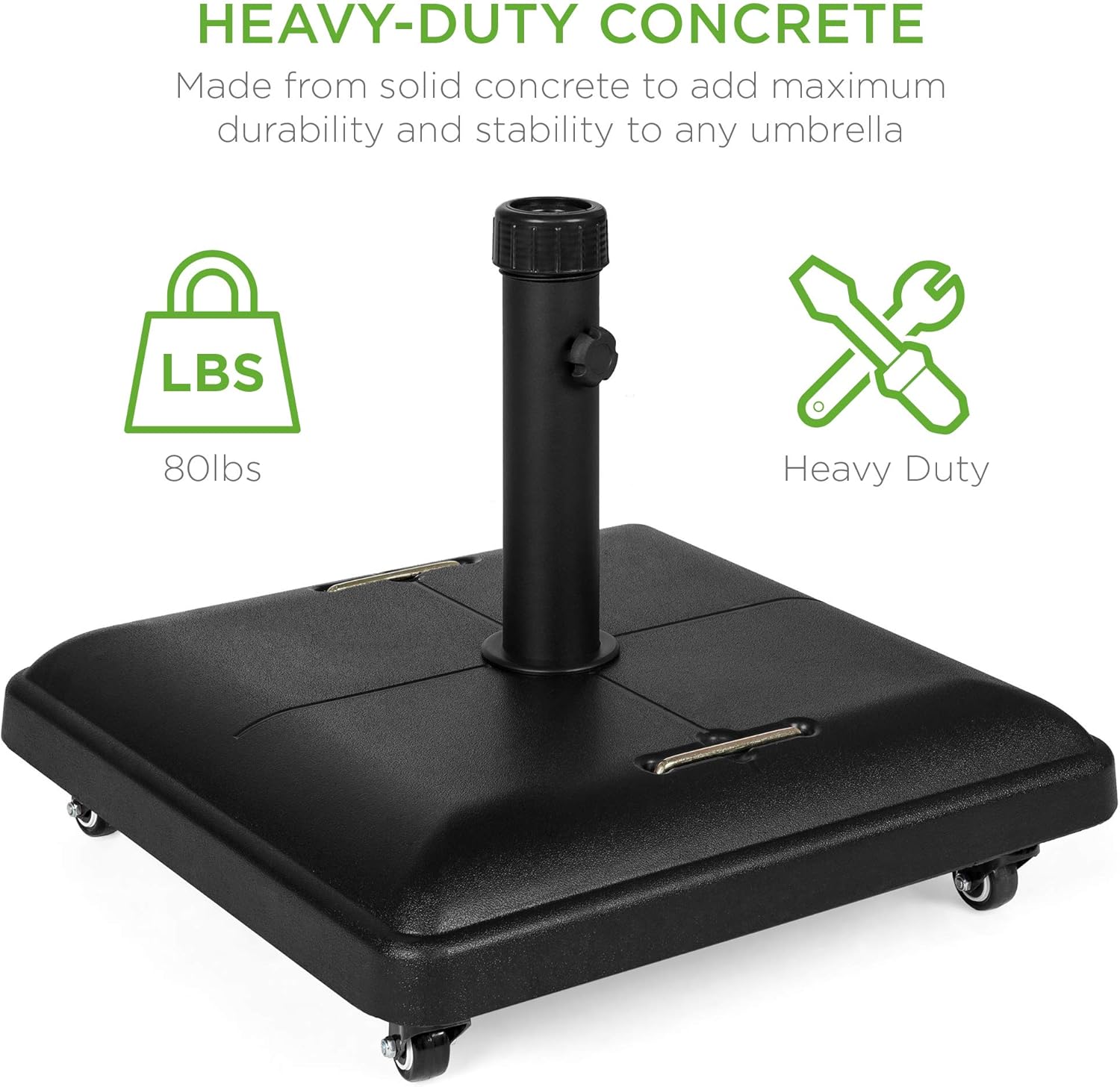 best umbrella base with wheels