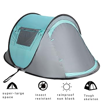 Amazon Com Vitchelo 2 Person Instant Automatic Pop Up Cabin Tent