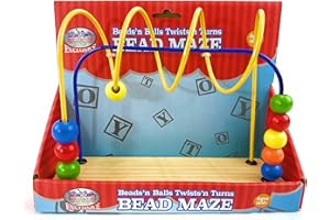 Matty's Toy Stop Beads 'n Balls, Twist 'n Turns Wooden Bead Maze