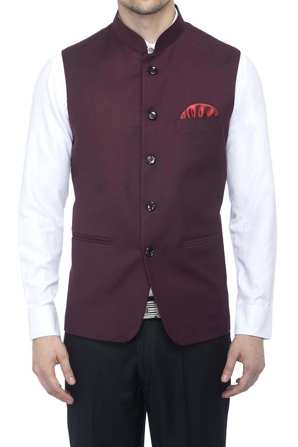 favoroski bandhgala sleeveless modi jackets ethnic men's wear