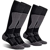 CS CELERSPORT 2/3/4 Pack Ski Socks for Men and Women Skiing, Snowboarding, Winter Performance Socks