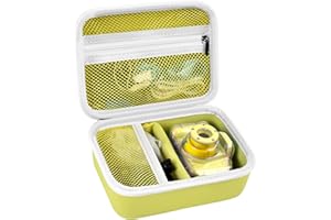 Againmore Kids Camera Case Compatible with Seckton/for Goopow/for Dylanto/for ESOXOFFORE/for Agoigo/for GKTZ/for Anchioo Digital Waterproof Camera. Portable Instant Print Cameras Storage-Yellow
