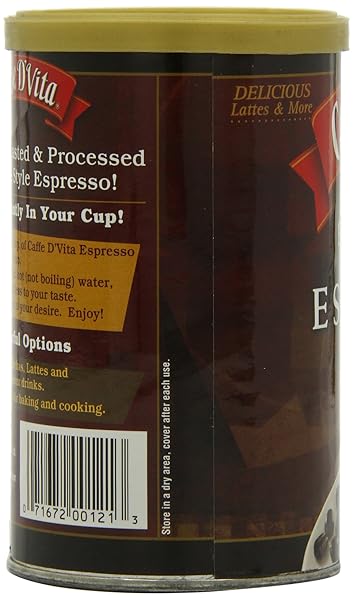 CAFFE D’VITA ESPRESSO, 3-OUNCE CANS (PACK OF 6)