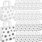 Sweetude 24 Pcs Volleyball Gifts Bags Non-woven Sport Party Favor Bags with Handles 7.9 x 7.9 x 3.15 Inches Ball Themed Goodies Candy Treat Packing for Sports Birthday Baby Shower Party Supplies