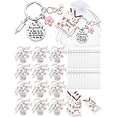 QAUYETM 36/72 Pcs Nurse Gifts Bulk Nurse Keychain for Nursing Medical Assistant Appreciation Thank You Gifts