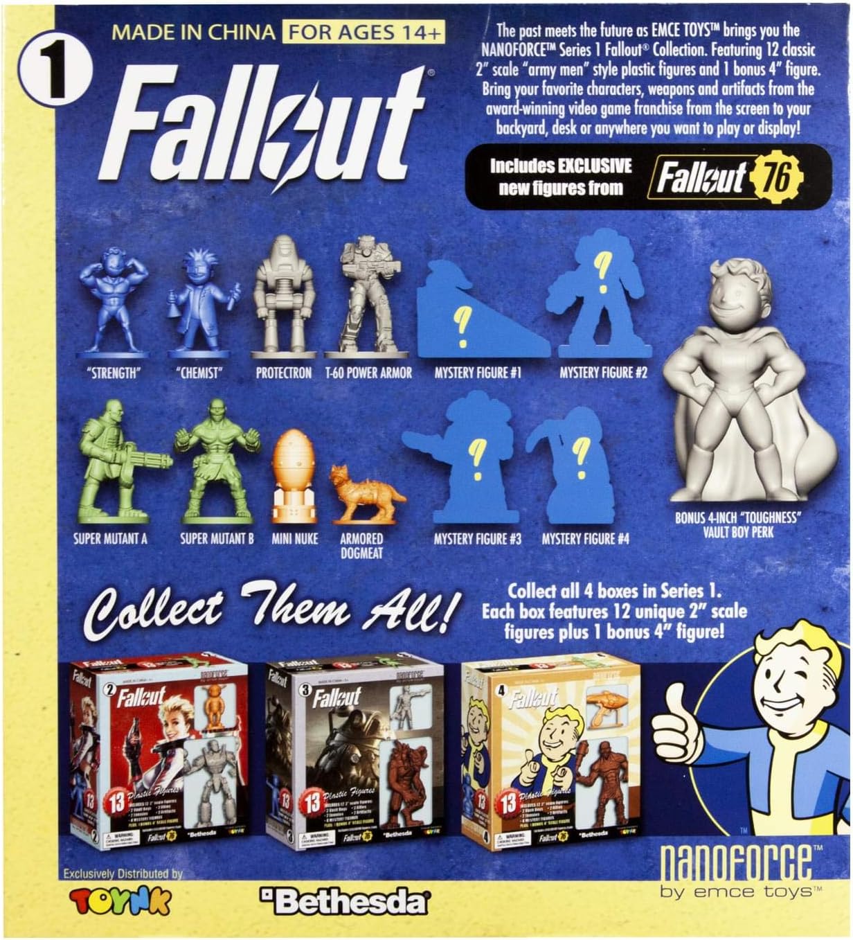 Fallout Nanoforce Series 1 Army Builder Figure Collection - Boxed Volume 1, Green, Brown, 4 inches - Image 4