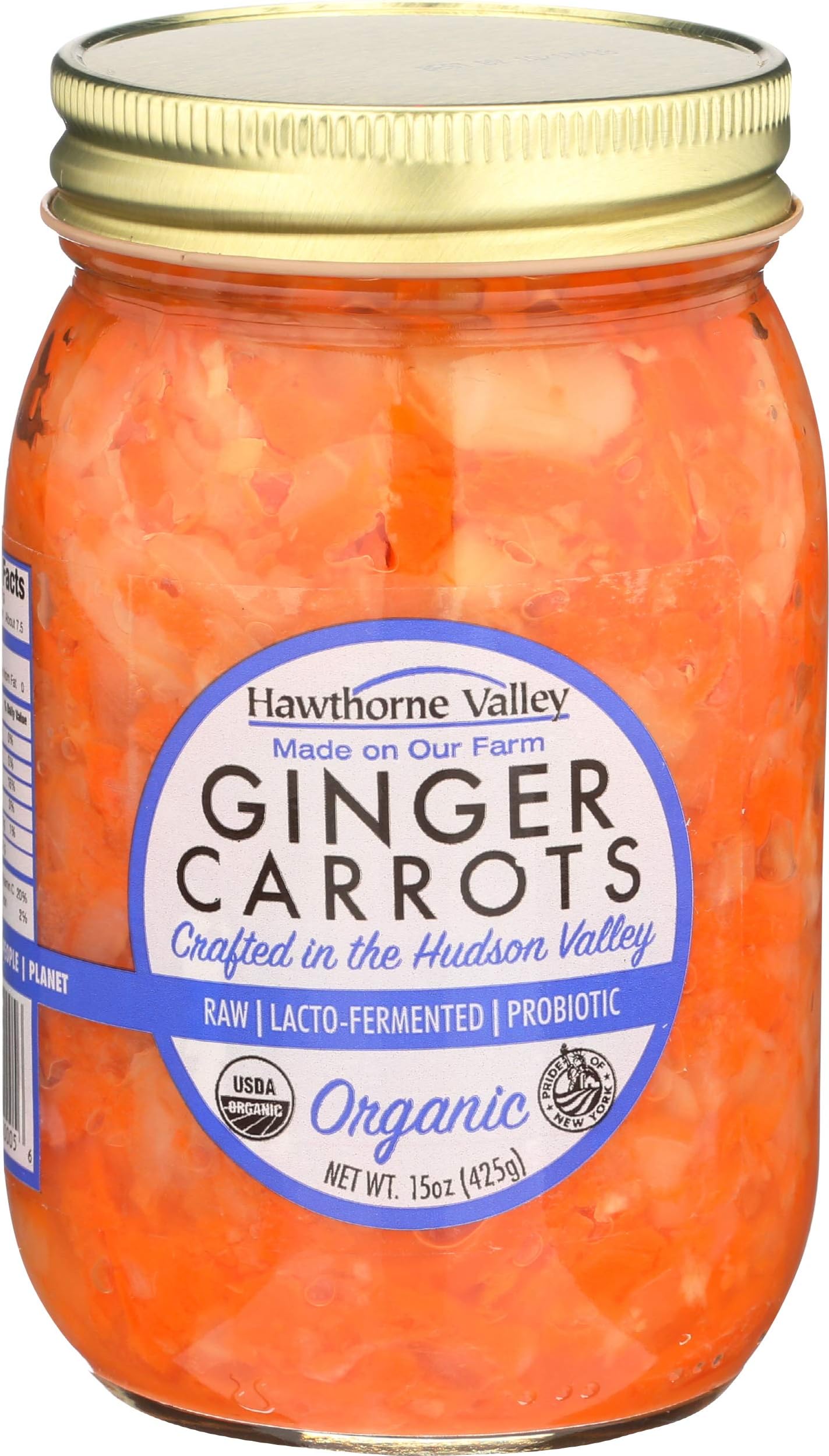 Hawthorne Valley, Carrots Ginger Raw, 15 Ounce