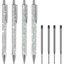 Rhinestone Notebook Pen Sets Glitter Pocket