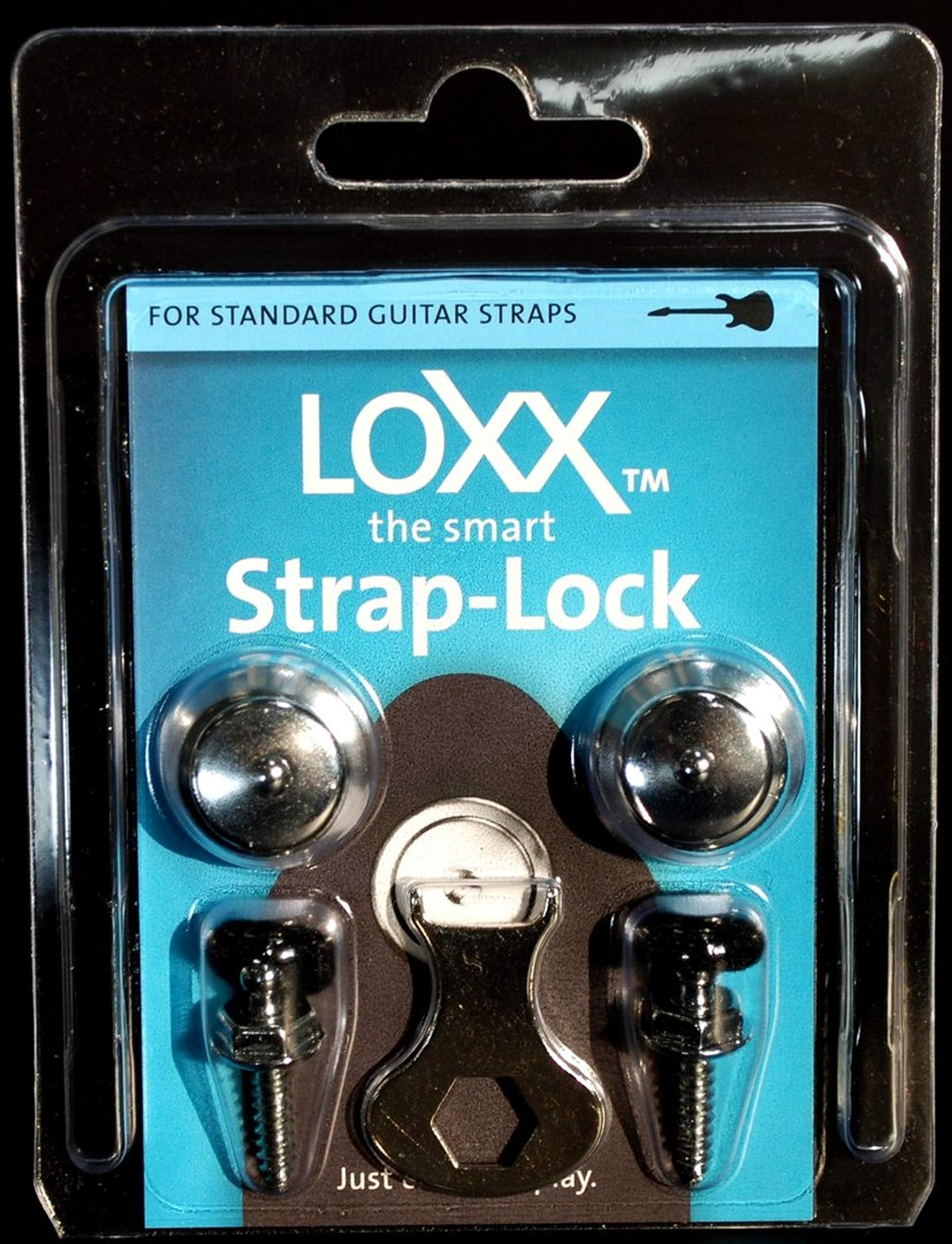 LoxxEG/B Instrument Strap Lock - Chrome
