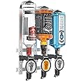 Barbarian Liquor Dispenser for Home Bar 3/4/6 Bottle Wall Mounted - Bar Butler Shot Measure Bracket Alcohol Wine Upside Down Drink Jigger Optics Man cave