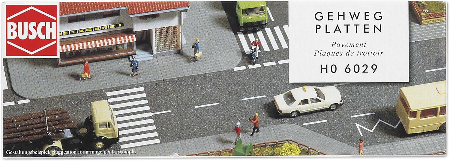 Busch 6029 - Gehwegplatten HO