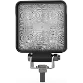 Ecco Flood Light,700 lm,Square,LED,3" H E92007-1 Each | 4 Inch 15 Watt Square Waterproof Work Lamp for Commercial Vehicle Light, Tow Truck, Work Truck, Construction Vehicle