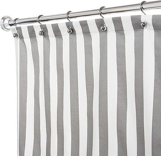 Amazon Com Decorative Things Fabric Shower Curtain Gray Shower
