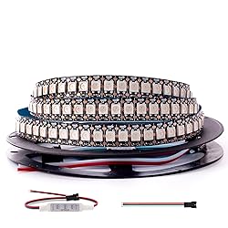 KWMSTPLT WS2812B RGB LED Strip, Individually