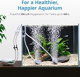 NICREW UFO Aquarium Air Pump 400 L Ultra Silent <37 dB Dual Outlets 2.5W view 2