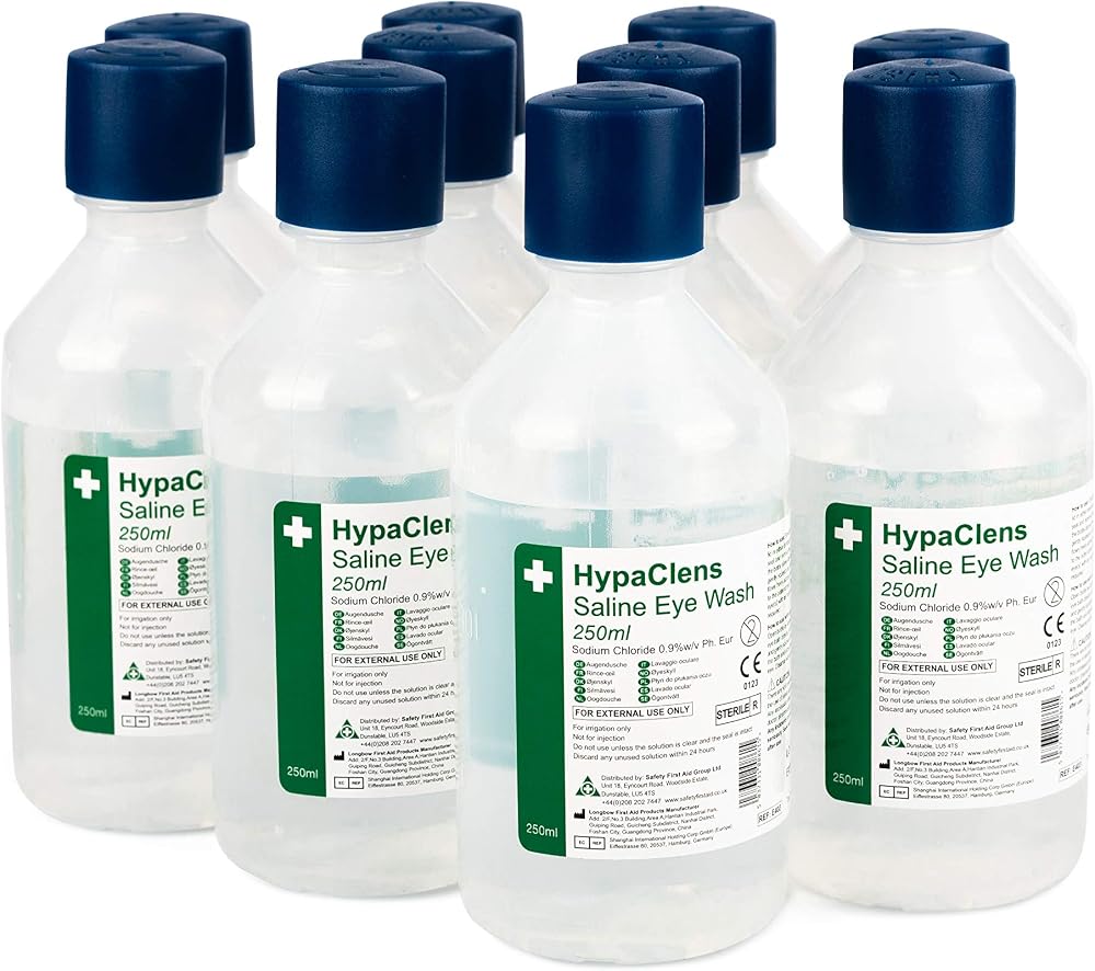 Safety First Aid Group HypaClens Emergency Sterile Eyewash 10 x 250ml