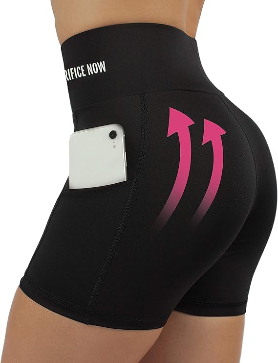 high waisted cycling shorts womens