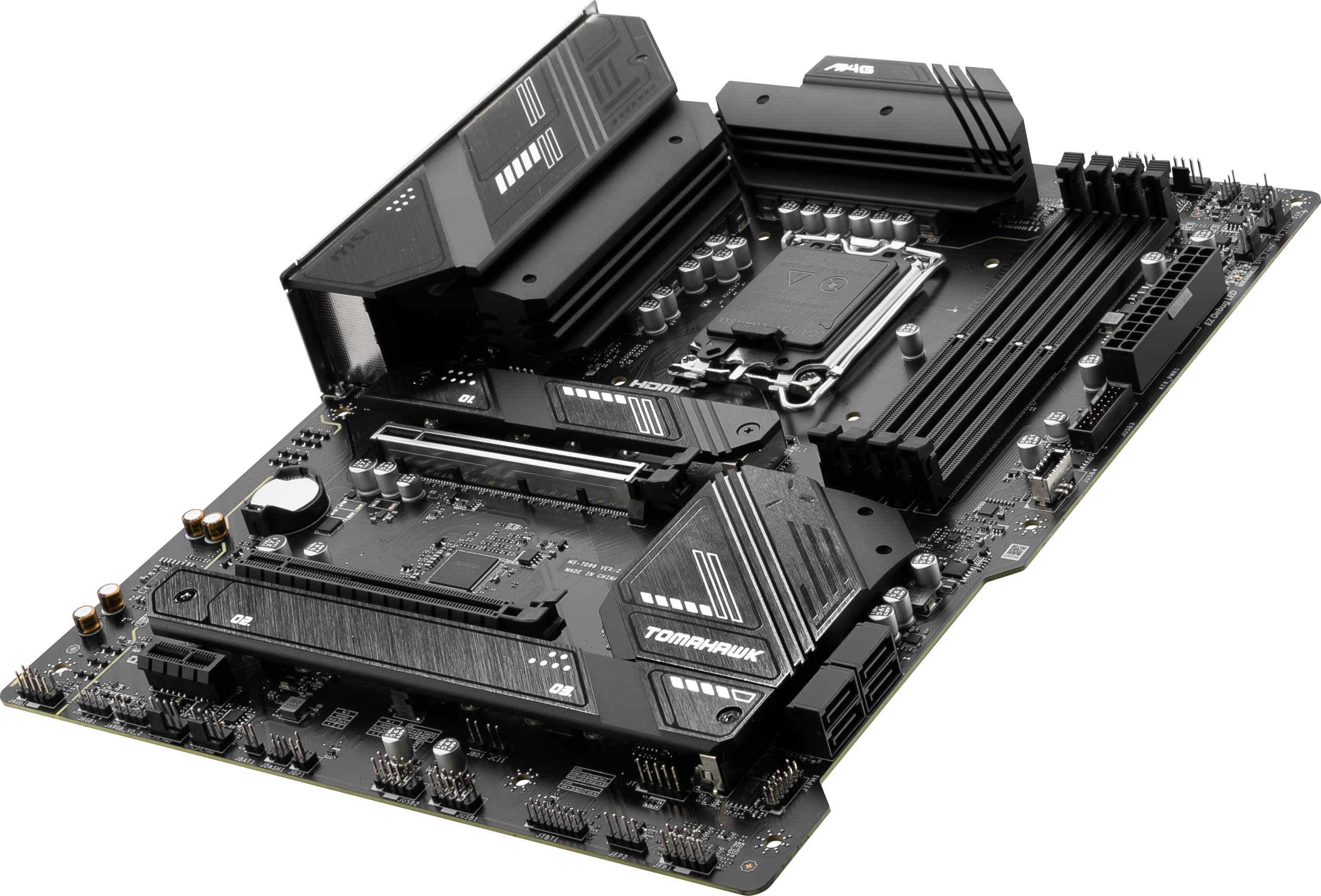 MSI MAG B760 Tomahawk WiFi Gaming Motherboard (Supports 12th/13th/14th Gen Intel Processors, LGA 1700, DDR5, PCIe 5.0, M.2, 2.5Gbps LAN, USB 3.2 Gen2, HDMI/DP, Wi-Fi 6E, Bluetooth 5.3, ATX)