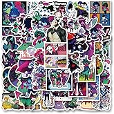 50pcs Role-Playing Game Stickers Pack,Cute Cartoon Aesthetics Vinyl Waterproof Decals for Water Bottle, Laptop, Phone, Skateboard, Journaling for Party Supply Decor Favor