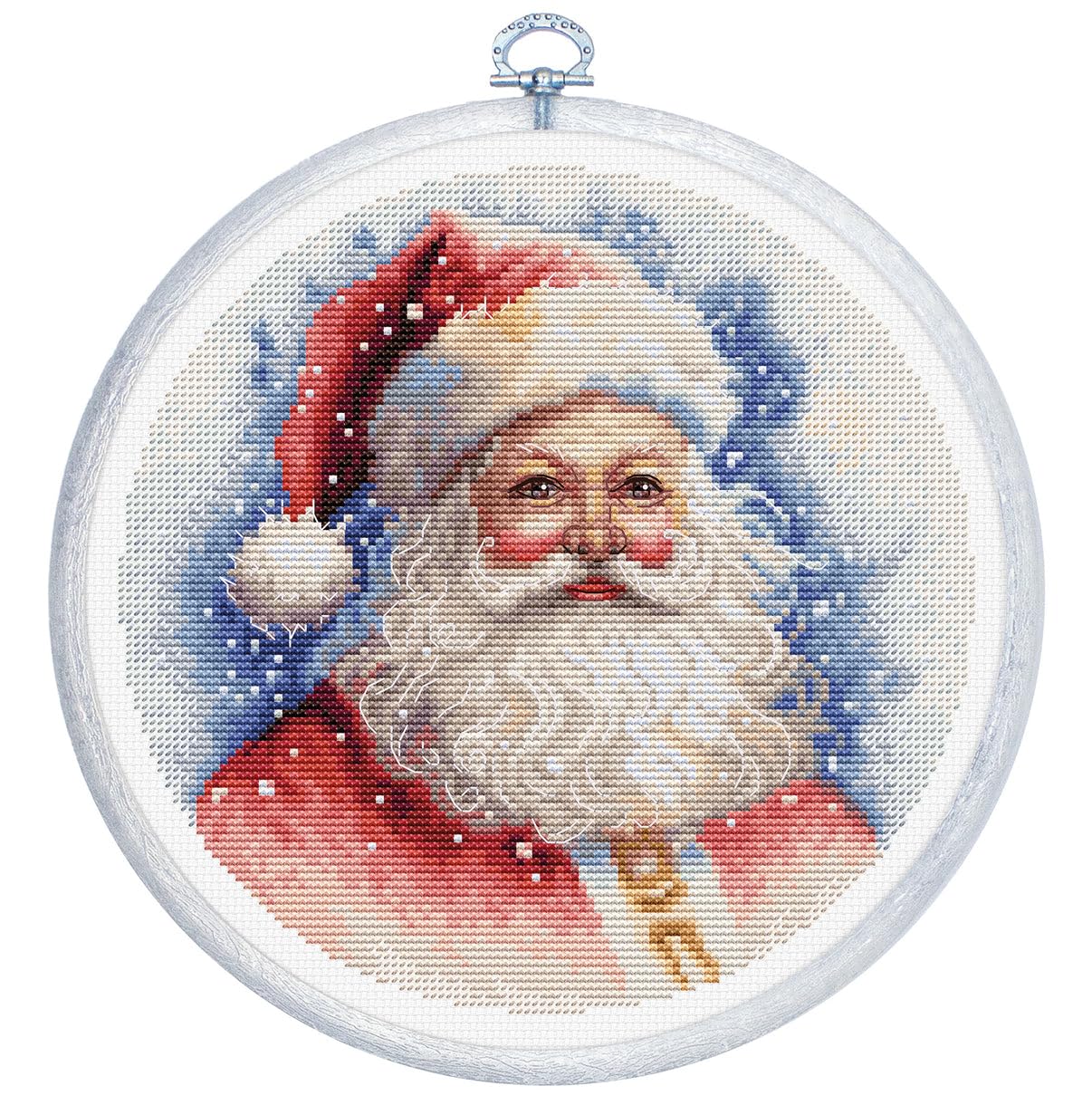 Cross Stitch Kit with Hoop Included Luca-S - Santa