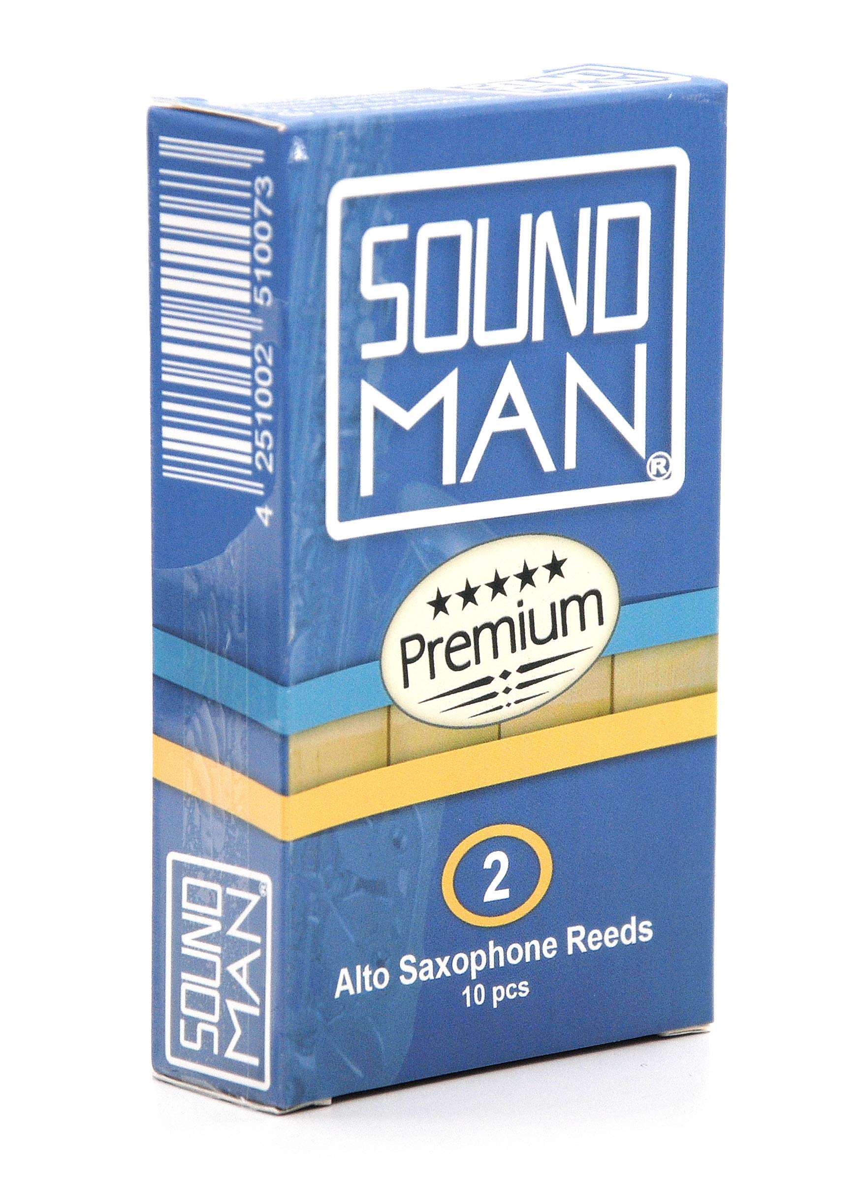 Alto Saxophone Reeds Cane Student Soundman® 10 pcs Reed (Strength: 2.0)