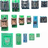 16pcs Universal Adapter Scoket Compatible with Xgecu T48 T56 RT809H RT809F EZP MCU Test Socket Programming Adapter ic chip avr Programmer