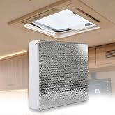 EDIETH 14"x14"x3" RV Vent Insulator (1-Pack) - Universal Reflective Skylight Cover for Camper Vents, Thermal Insulation &amp; Noise Reduction, Fits 14x14 Inch RV Sunroof