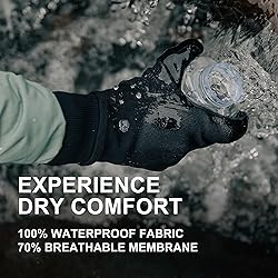DEXFUZE Waterproof Gloves Men & Women - Merino Wool