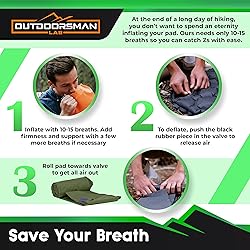 Outdoorsman Lab Sleeping Pad for Camping - Patented