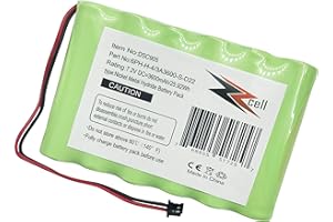 ZZcell® Battery Replacement for DSC Impassa SCW9057 Control Panel, 6PH-H-4/3A3600-S-D22 Alarm System 7.2V 3600mAh (Note: Check Part No. Before Purchase) Battery Will Fully Charge Once Installed.