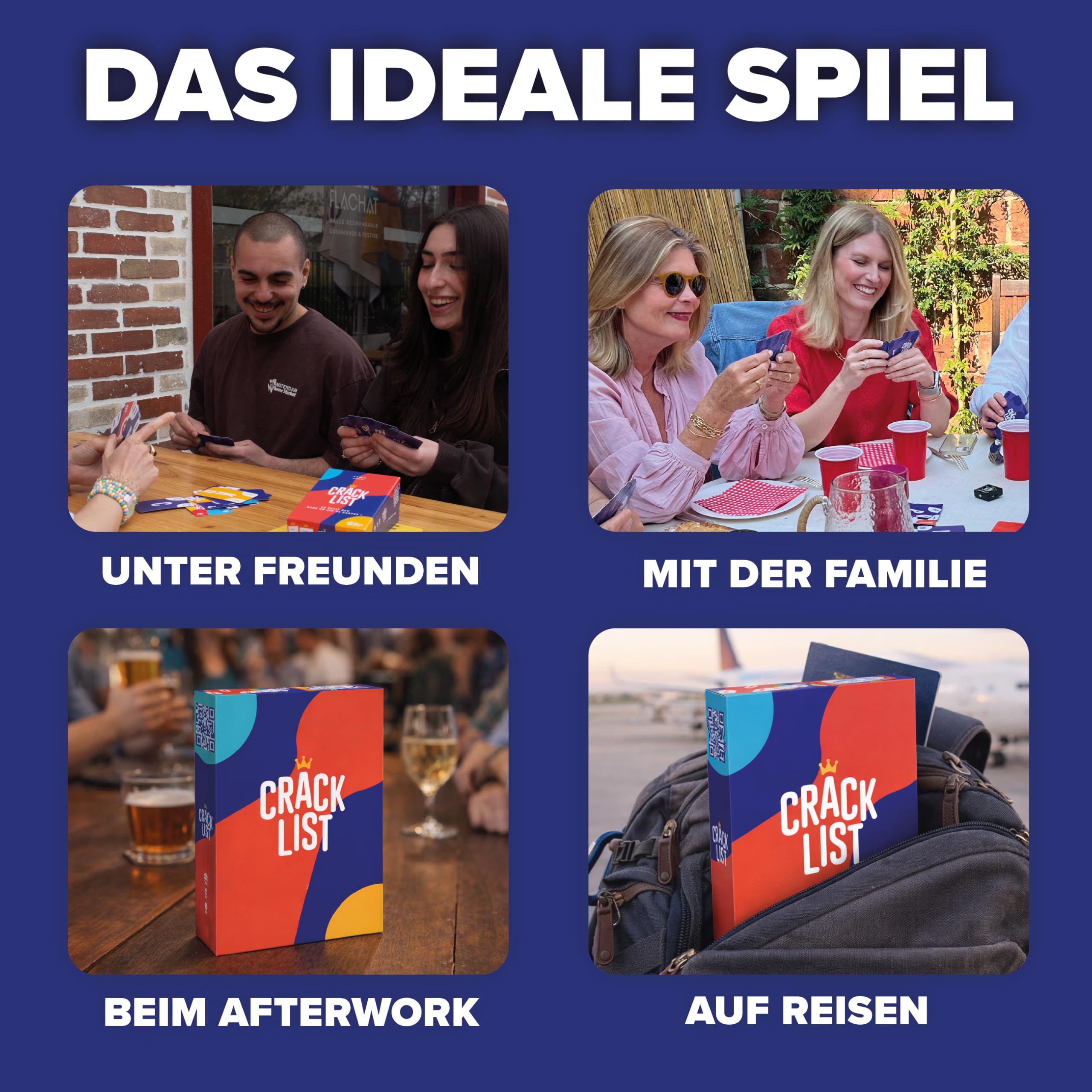 CRACK LIST – Stadt Land Fluss Kartenspiel | Modernes Wortspiel mit taktischen Aktionskarten | Familienspiel & Partyspiel für 2–8 Spieler | Ab 10 Jahren | 30 Minuten | Deutsch 8