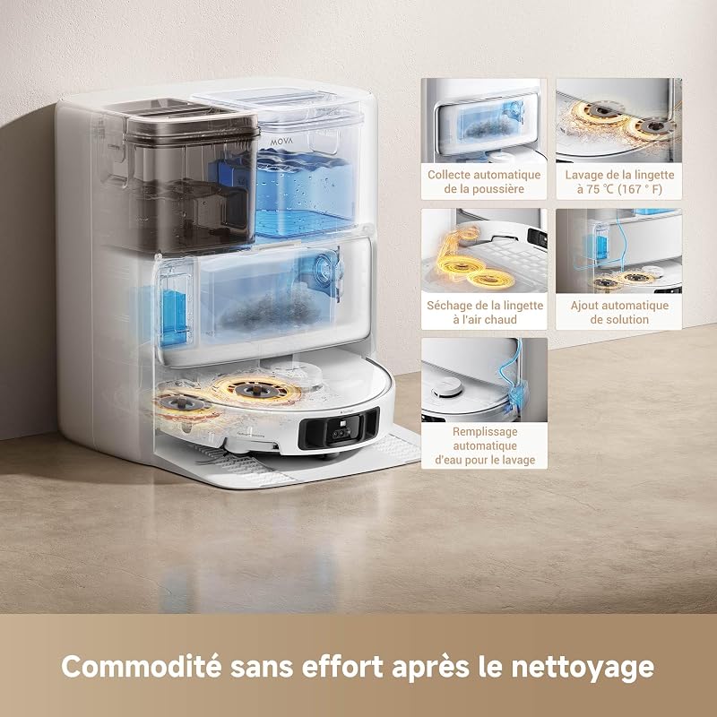 P50 Pro Ultra Robot Aspirateur, Blanc