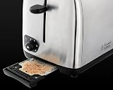 Russell Hobbs 2 Slice Toaster Perfect Toast Technology Brushed Stainless 850W view 4