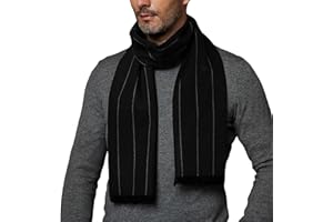 CUDDLE DREAMS Men's Silk Scarves for Winter, 100% Mulberry Silk Brushed, Luxuriously Soft & Warm, Decent Box Packed