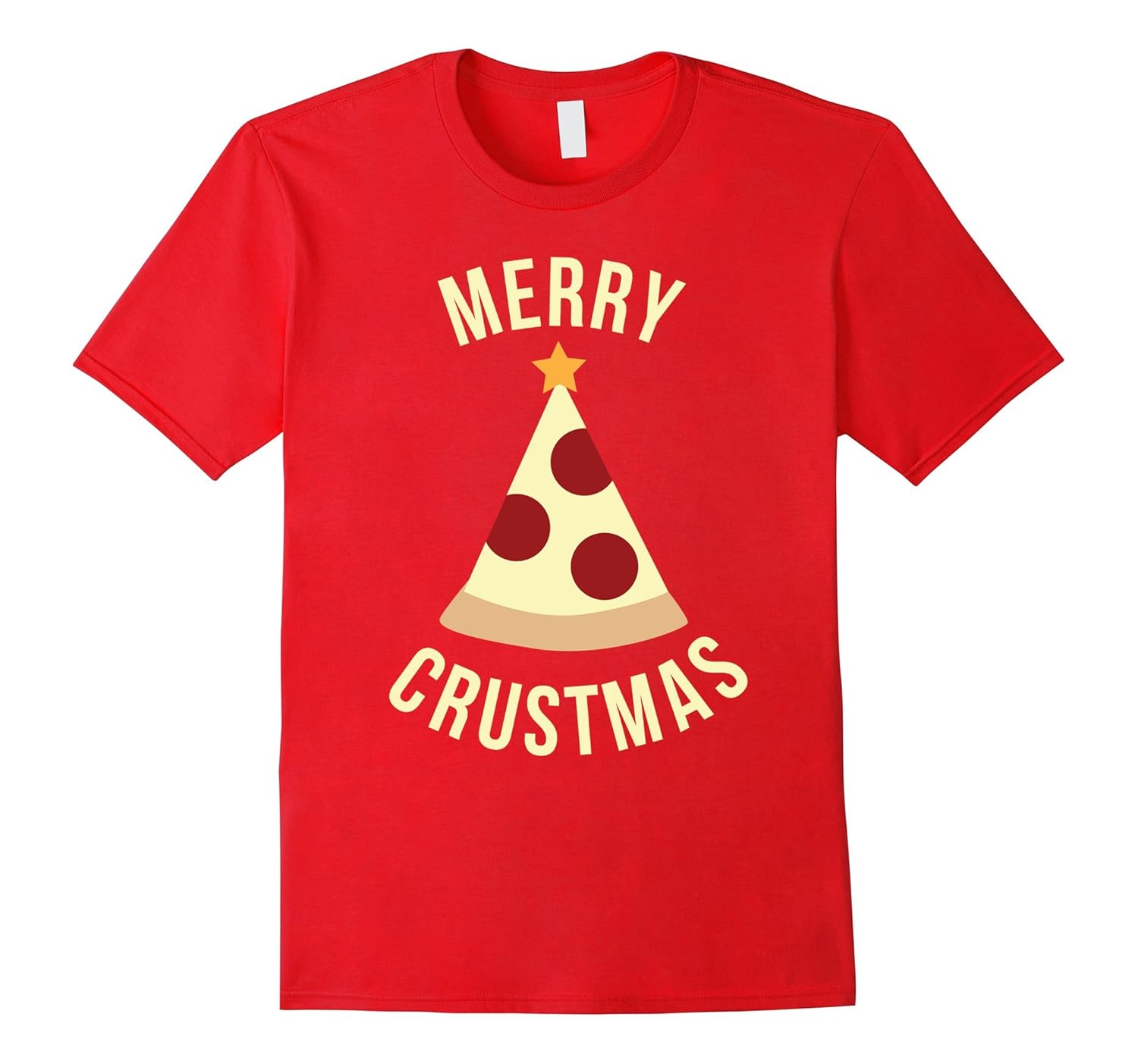 Funny Christmas Shirt, Merry Crustmas Pizza Holiday Gift-ANZ