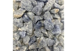 WireJewelry 1.5 Lbs of Bulk Rough Blue Calcite Stone - Large Natural Rough Stone and Crystals for Tumbling