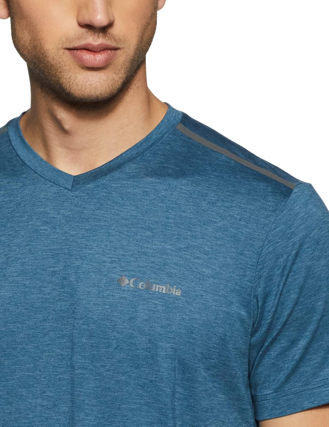 Columbia Men's Tech Trail II V Neck, Moisture-Wicking, UV Sun Protection : Clothing