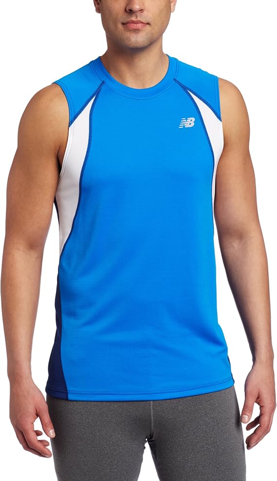 New Balance Men's Momentum Sleeveless Top: Amazon.co.uk: Clothing