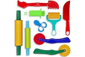 DIMROM Clay and Play Dough Tools Six Piece Set - Ages 3 & Up (6pcs)