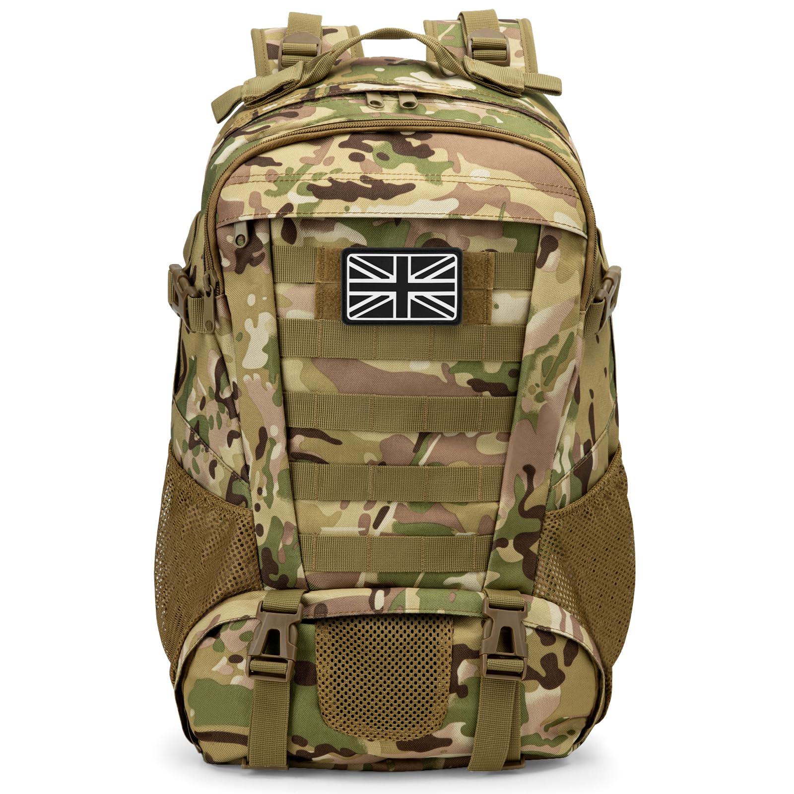 Jueachy Military Tactical Backpack 30L Army Assult Camouflage Hunting Rucksack Molle Waterproof 3 Day Large Rucking Backpack for Outdoor Sports Trekking Hiking Travel Camping