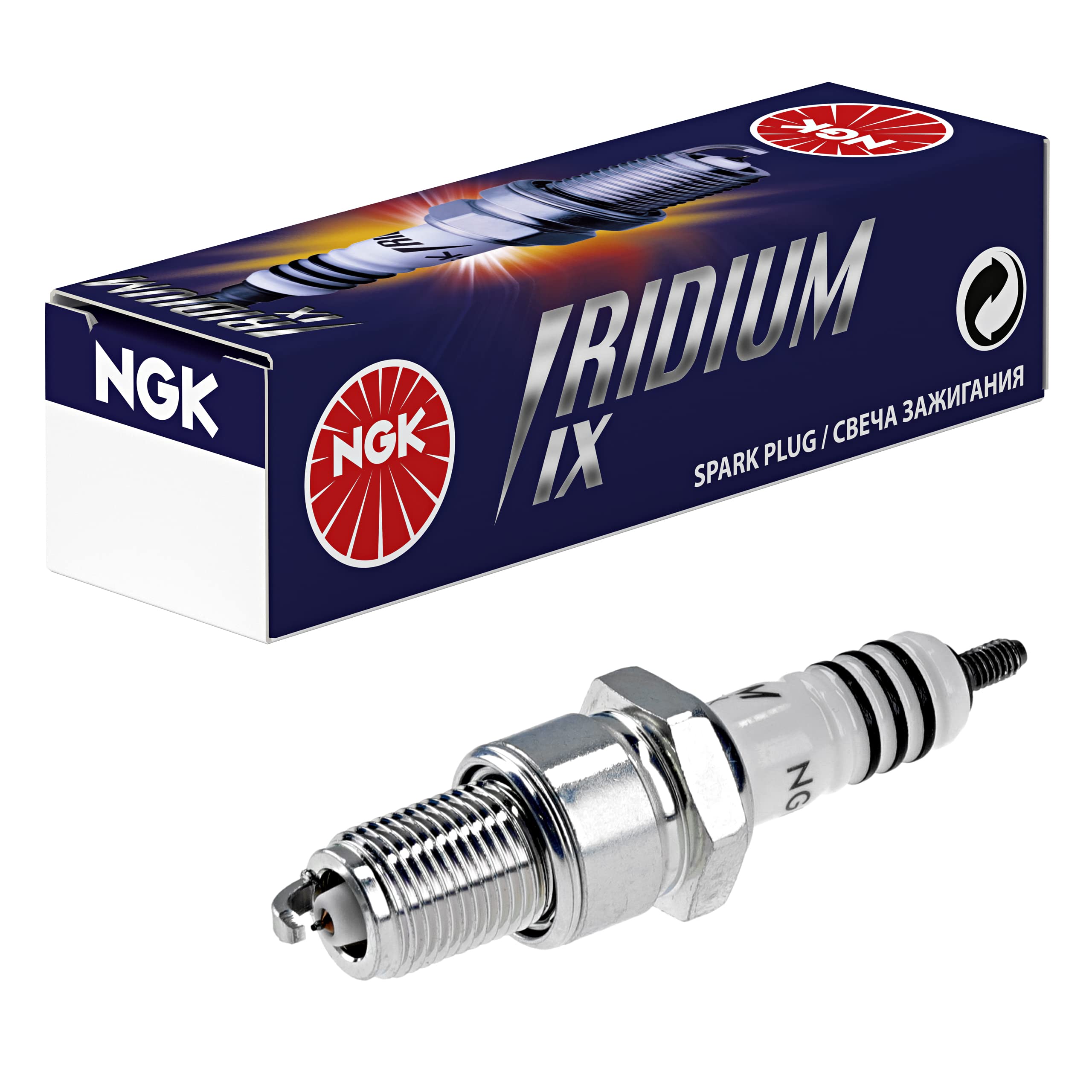 NGK Spark Plug BPR7EIX Iridium IX 4055 (Packaging may vary)
